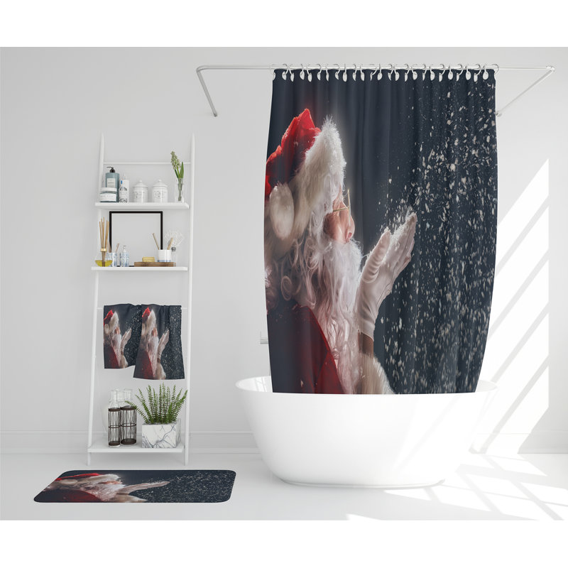 Marcelino Polyester Shower Curtain Set
