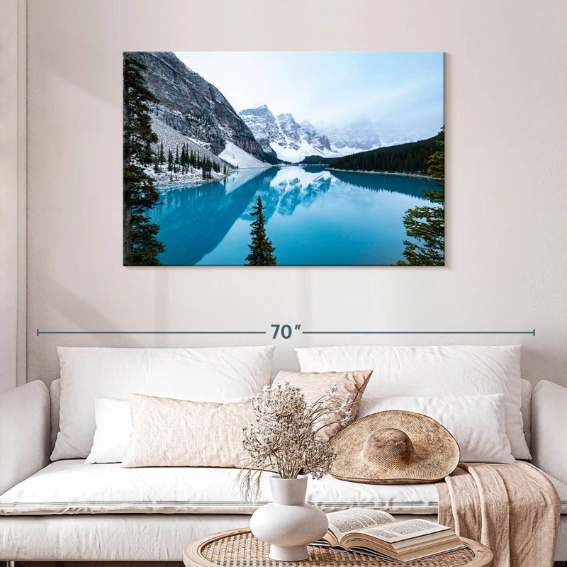 Alvord Moraine White Winter, 30" H x 45" W