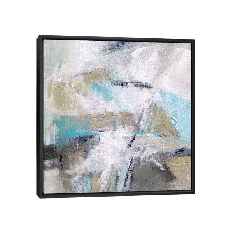 « perpendicular », impression sur toile, H 26 po x l 26 po x P 1,5 po, Toile avec cadre noir, Pas de tapis