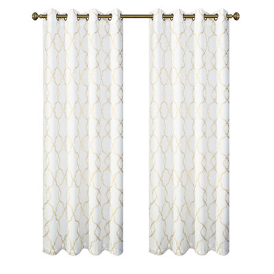 Brigit Semi Sheer Curtain Pair