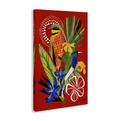 Gambia Inspired Birds Canvas Wall Art by Hannah Byatt