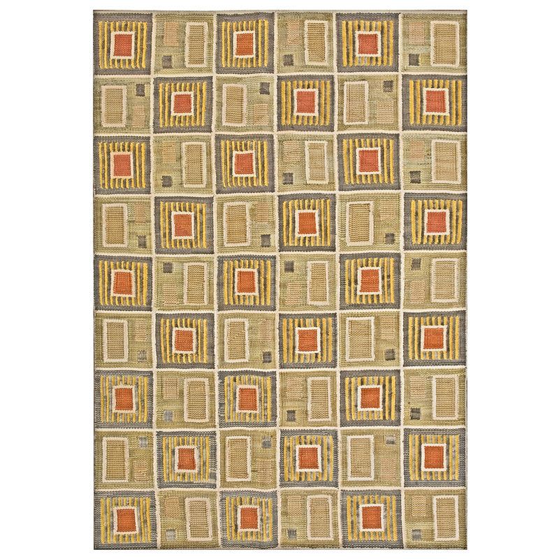 Flatweave Wool Patchwork Indoor Rug