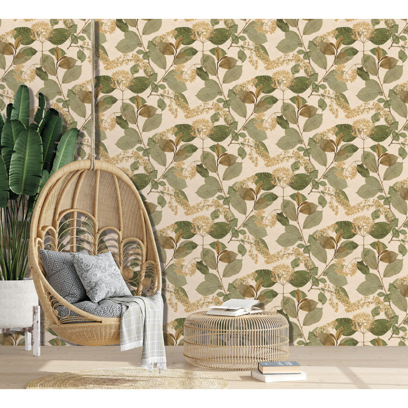 Papier peint Castanum Bloom, Vert