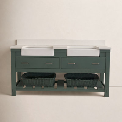 Hitton 60 " Pine Double Bathroom Vanity