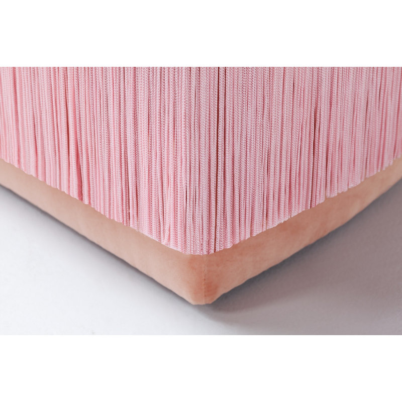 La Folie Barrel Chair, Peach Velvet