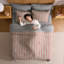 Ensemble d'édredon à lit rayé 7 pièces avec draps et taies d'oreiller Nestl-128727127-128727134