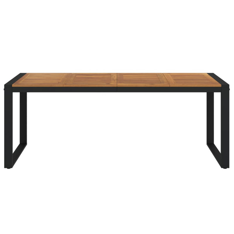 Rectangular Metal Outdoor Coffee Table , in. W in. D, 35.4" W x 78.7" L x 29.5" H, Inset frame design