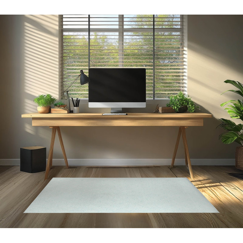Tapis de bureau léger Rolling Humps, L 6 pi x L 4 pi, Bleu clair