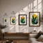 Golden Bloom Botanical - Framed Print-983734358-983734357