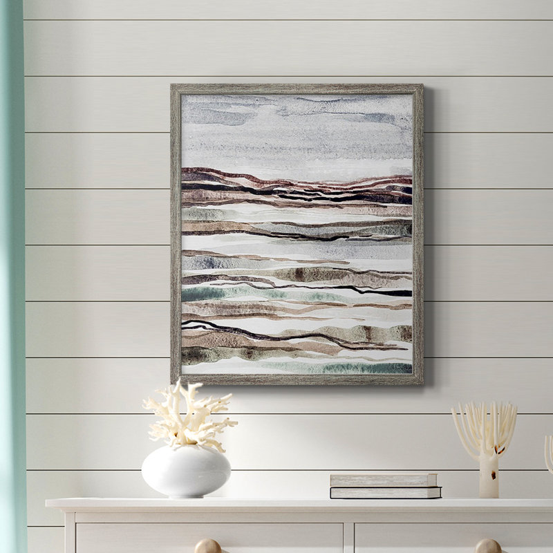 Muted Earth Layers I Premium Framed Canvas - Ready to Hang, Gray, 24" H x 20" W