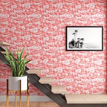 Red Leopard Fabric, Wallpaper and Home Decor