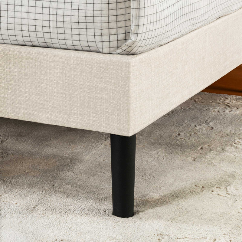Corsi Tufted Upholstered Bed, Full, Ivory