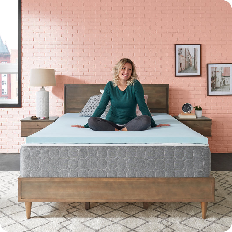 Sealy Dreamlife 2” Medium Gel Memory Foam Mattress Topper, Queen