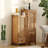 Brown Solid Wood Rectangular Console Table-1071952684