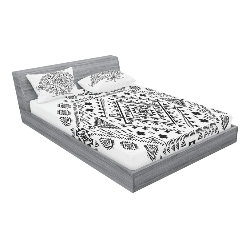 Microfiber Sheet Set, Queen Sheet Set with Fitted Sheet