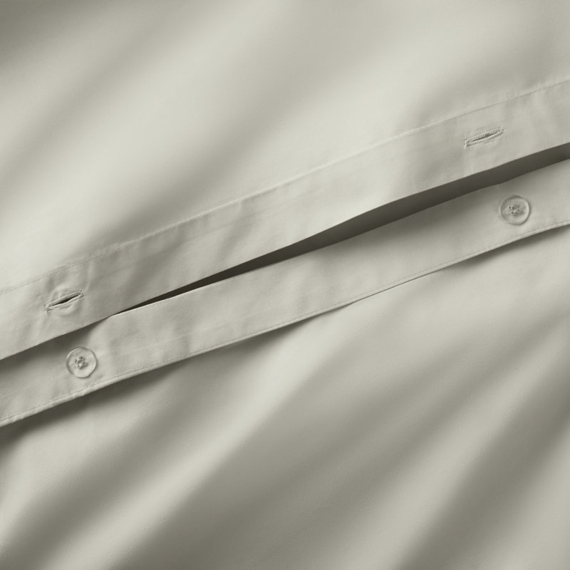 Ensemble de housse de couette en coton percale Coyer Classic, Sauge, Housse de couette très grand + 2 taies décorativ