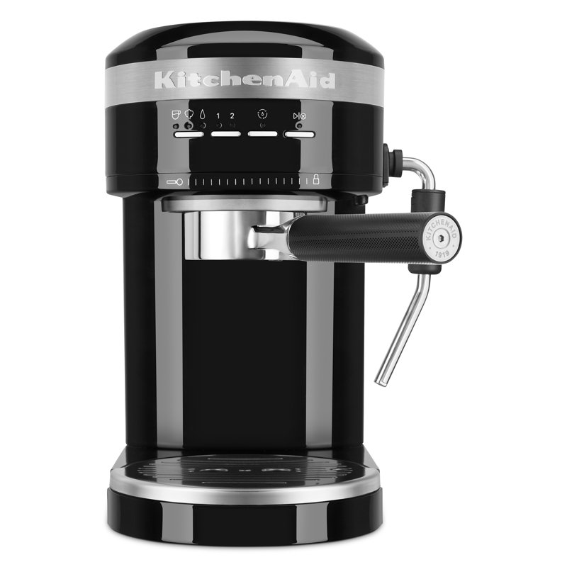 KitchenAid® Metal Semi-Automatic Espresso Machine, Onyx Black