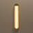 Transitional Linear LED Wall Sconce with Clear Ribbed Glass Shade-1421279139