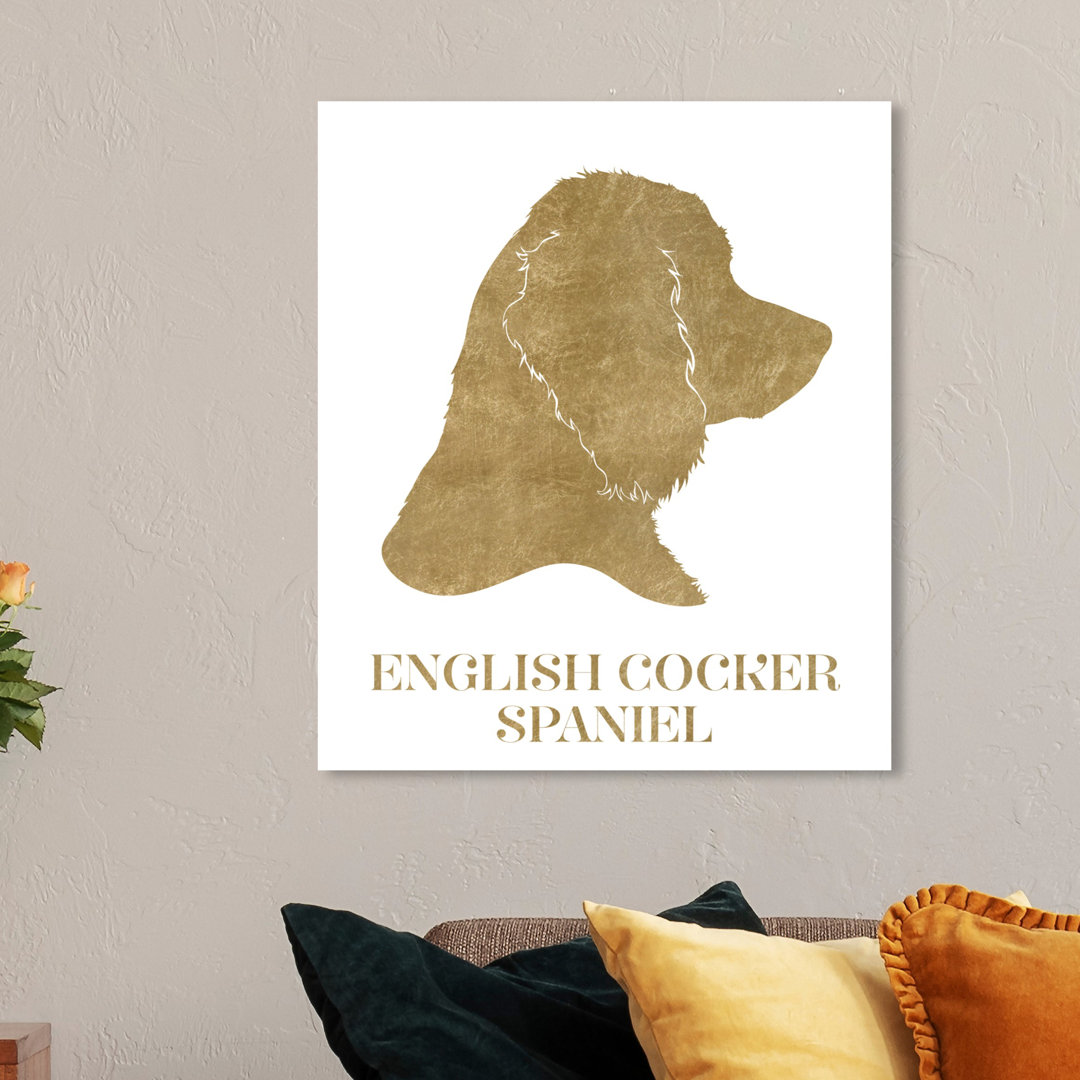 'English Cocker Spaniel' Graphic Art on Wrapped Canvas