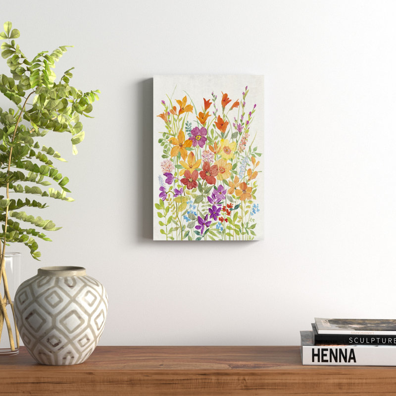 «Hot Summer Mix I», peinture sur toile, H 18 po x l 12 po
