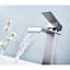 Robinet de salle de bain avec bec cascade, finition en nickel brossé, aérateur de 1,2 gallon par minute, bonde escamotable, facile à installer pour lavabo de meuble-lavabo-122521285