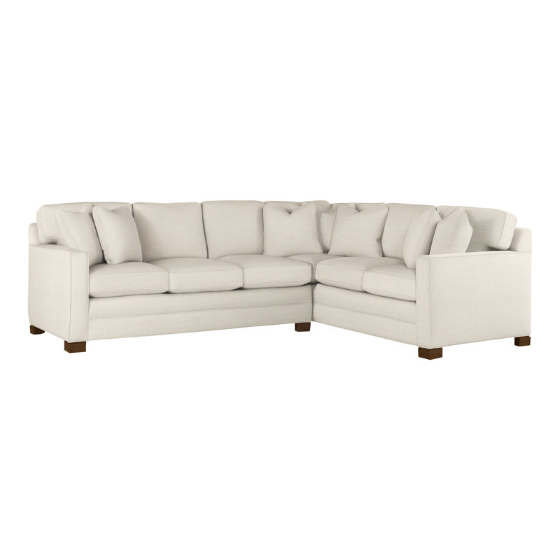 Hillcrest Upholstered L-Shaped Sectional Reversible, Tommy Flax, Havana
