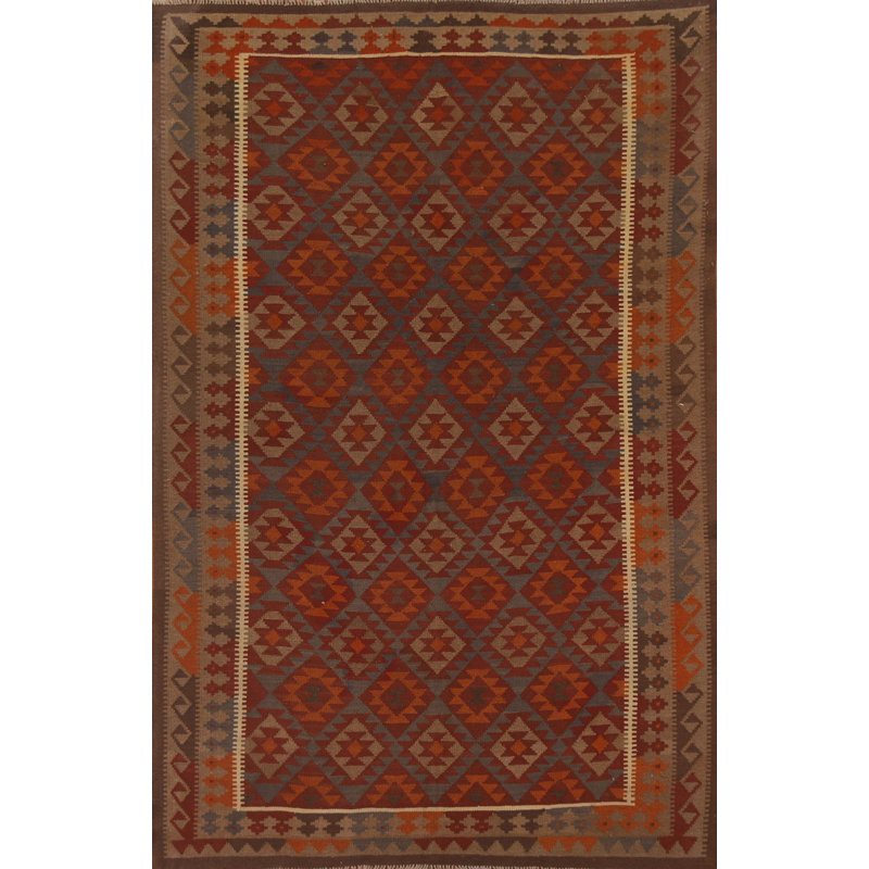 Tapis oriental multicolore Kilim 7 x 10