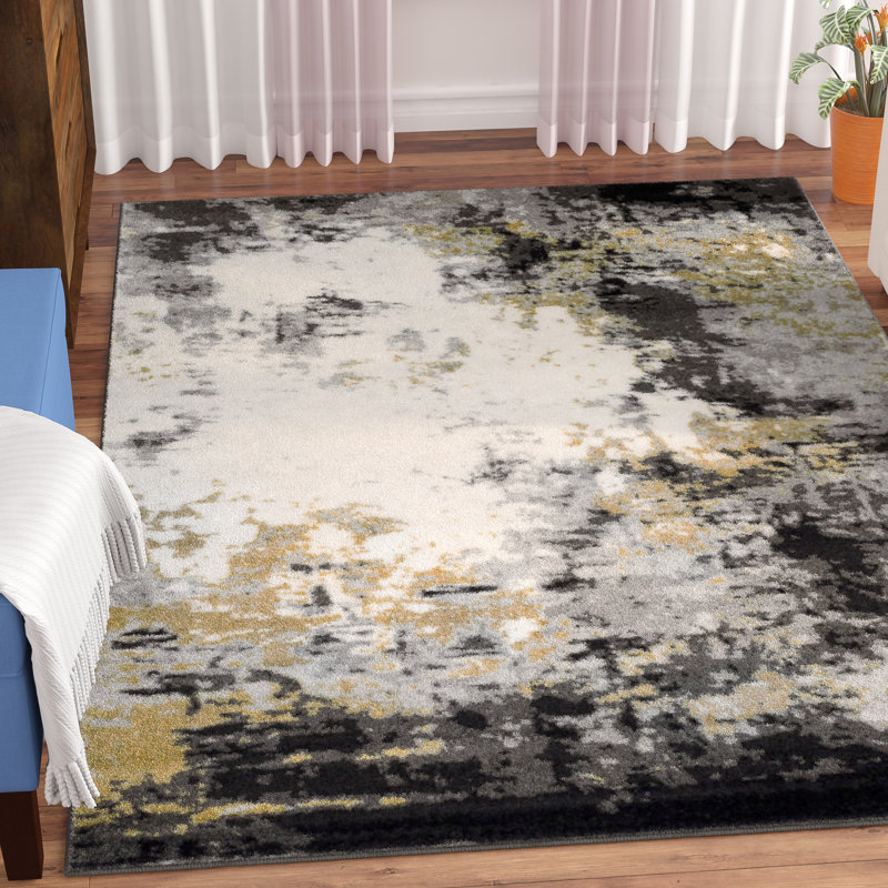 Kohn Abstract Indoor Rug, Rectangle 7'11" x 10'