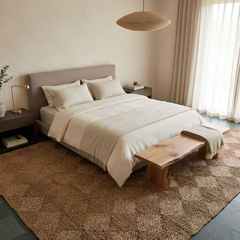 Tapis géométrique tissé à la main Lascito, Rectangle 9' x 12'