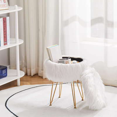 Velvet Ottoman