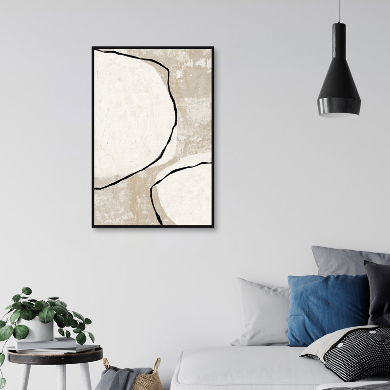 «Neutral Shapes II» par Willowbrook, art mural encadré