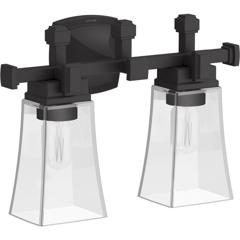 Riff 16 In. Two-Light Sconce, Matte Black