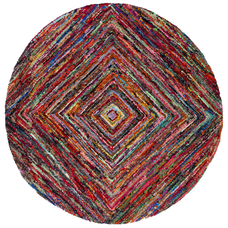 Anaheim Hand Tufted Cotton Rug, Round 4'