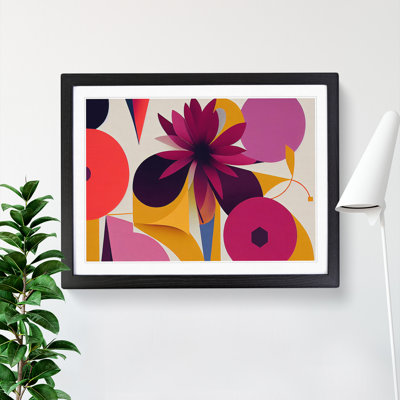 Spirited Abstract Flowers - Framed Print