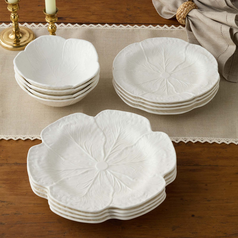 Service de table 12 pièces Le Jardin White Chou