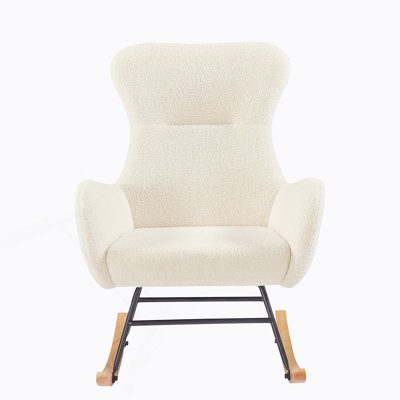 Beige Teddy Rocking Armchair