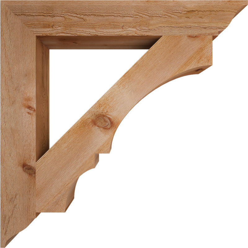 Support traditionnel Balboa, L 6 po x P 42 po x H 42 po, Cèdre rouge de l'Ouest brut