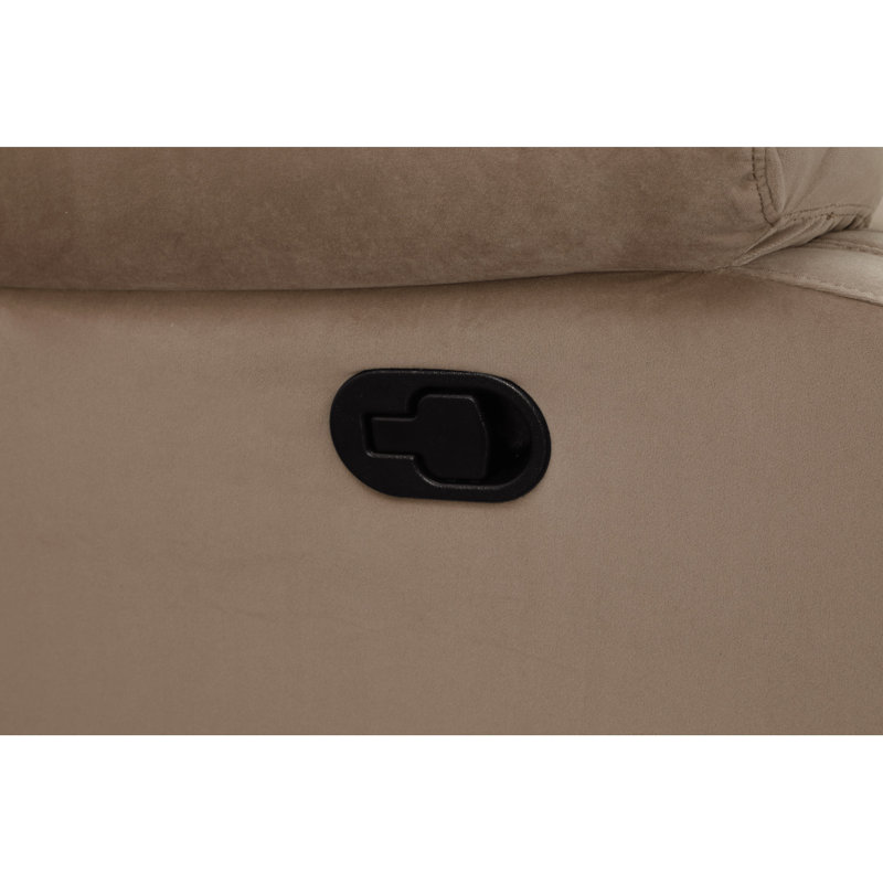 Global United Transitional Microfiber Fabric Sofa