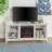 Kneeland 58" Open Storage Media Console with Electric Fireplace-900274169