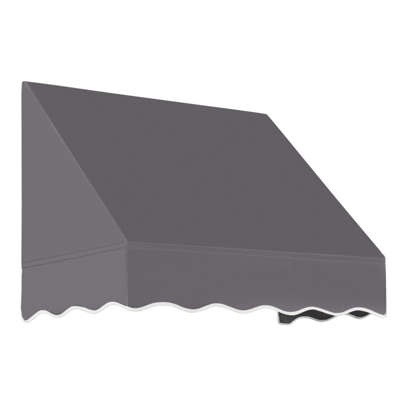Auvent fixe en tissu acrylique San Francisco Awntech, H 16 po x l 40,5 po x P 30 po, Bronze industriel