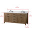 Jasper 72" Double Bathroom Vanity Set-314191895-314191889