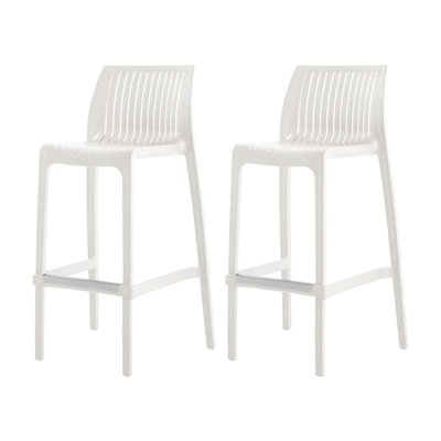 Tabouret d'extérieur à dossier bas Nayma
