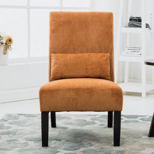 Fauteuil d'appoint sans accoudoirs avec coussin Pisano