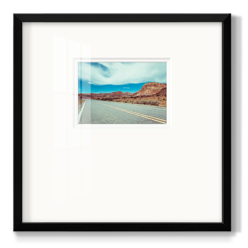 New Mexico Drive Ipremium, reproduction encadrée, H 17 po x l 17 po x P 1,25 po