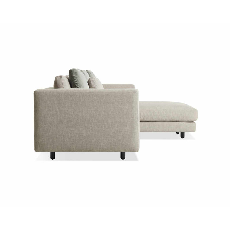 Hands Down Chaise Sectional, Landa Stone, Right Hand Facing