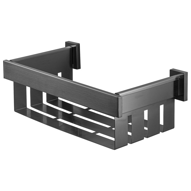 Stainless Steel Shower Shelf, Brushed Graphite