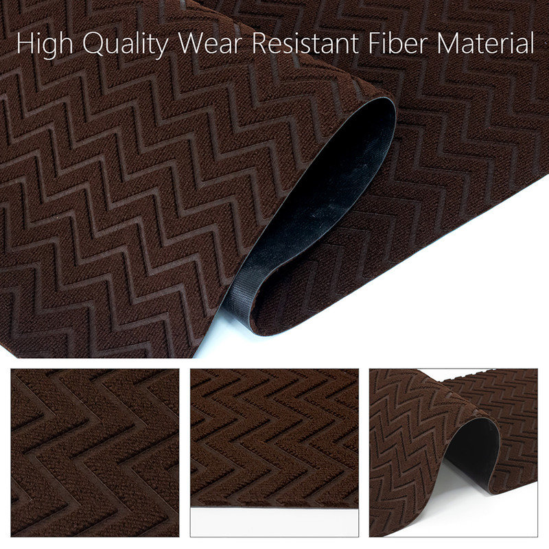 Custom Size Non-Slip Runner Rug Brown Indoor Area Rug for Hallway Kitchen, Runner 1' x 18'