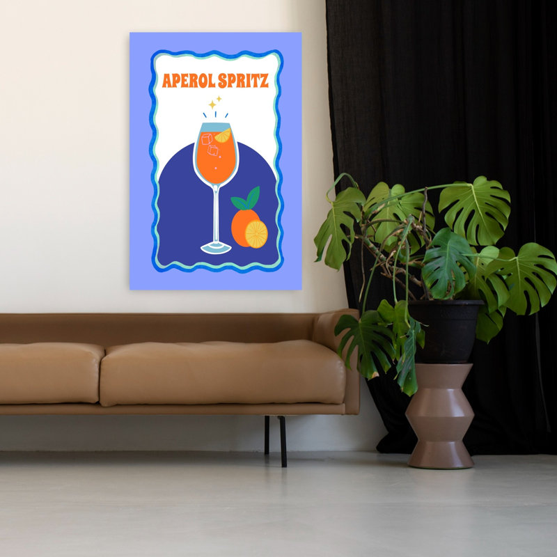 Art mural Aperol Spirz, H 48 po x l 32 po