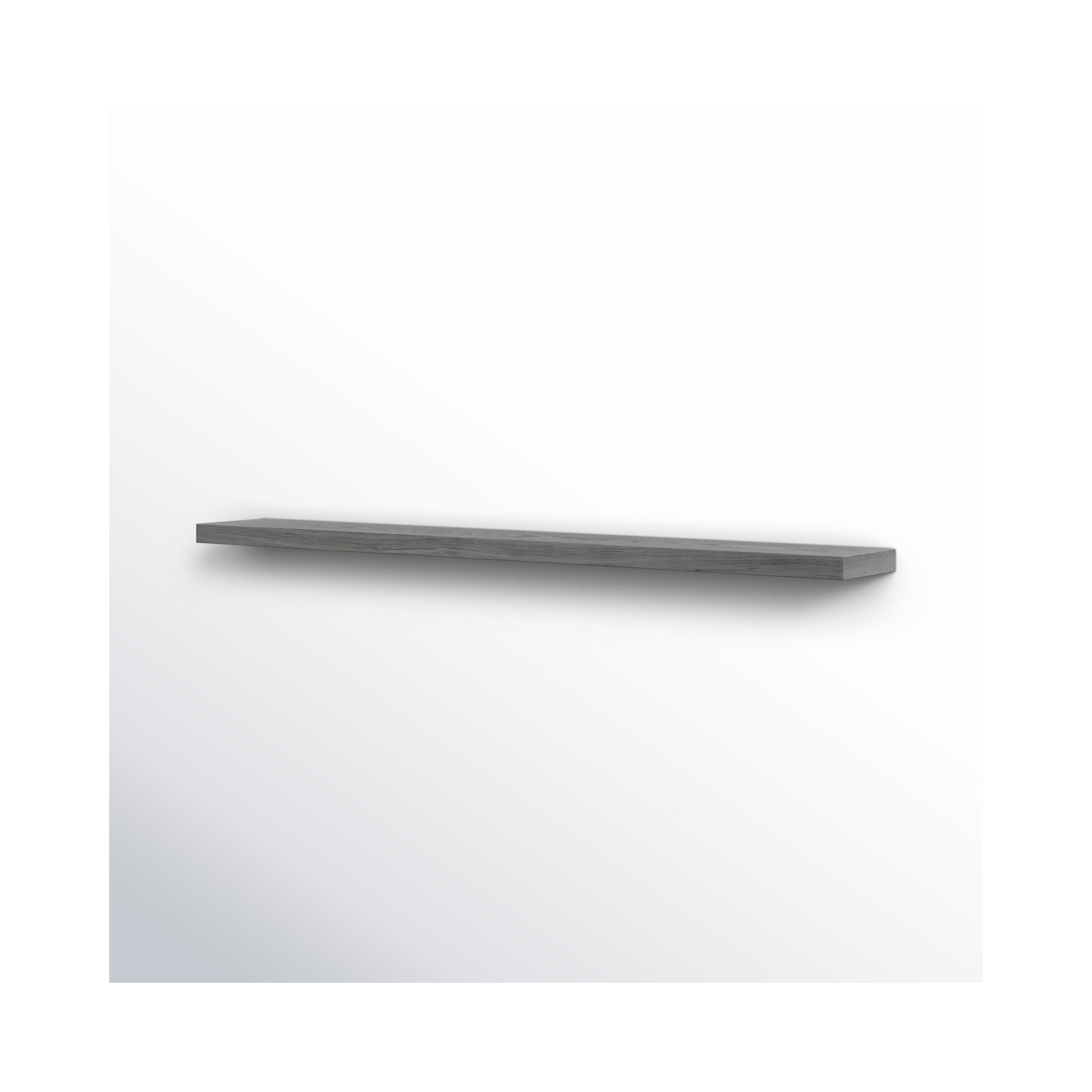 Sherice Floating Shelf, 1.97" H x 74.81" W x 10.24" D, Oak