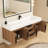 Jessica 60'' Wall-Mounted Single Bathroom Vanity-251458091
